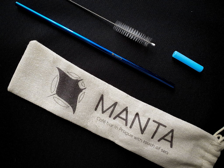 Nerezové brčko MANTA - No. 1 Edition