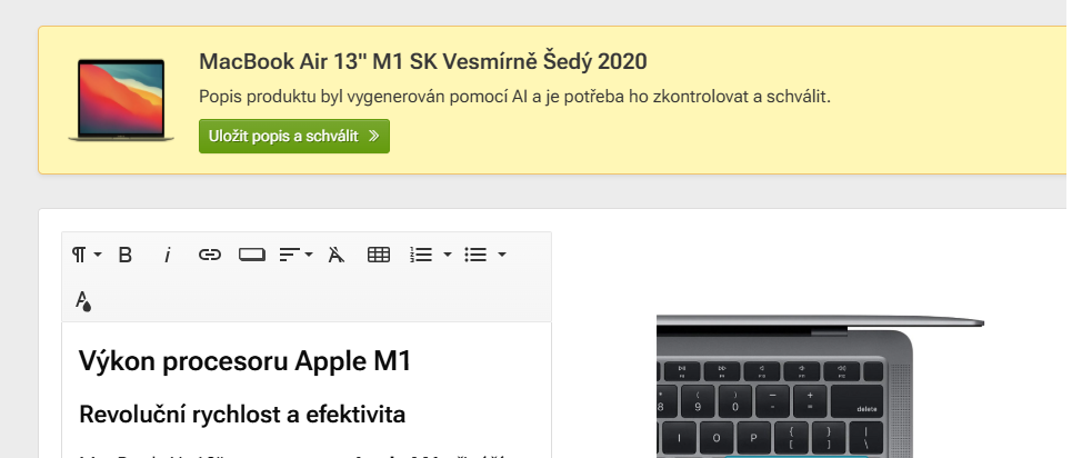 Generating labels using AI