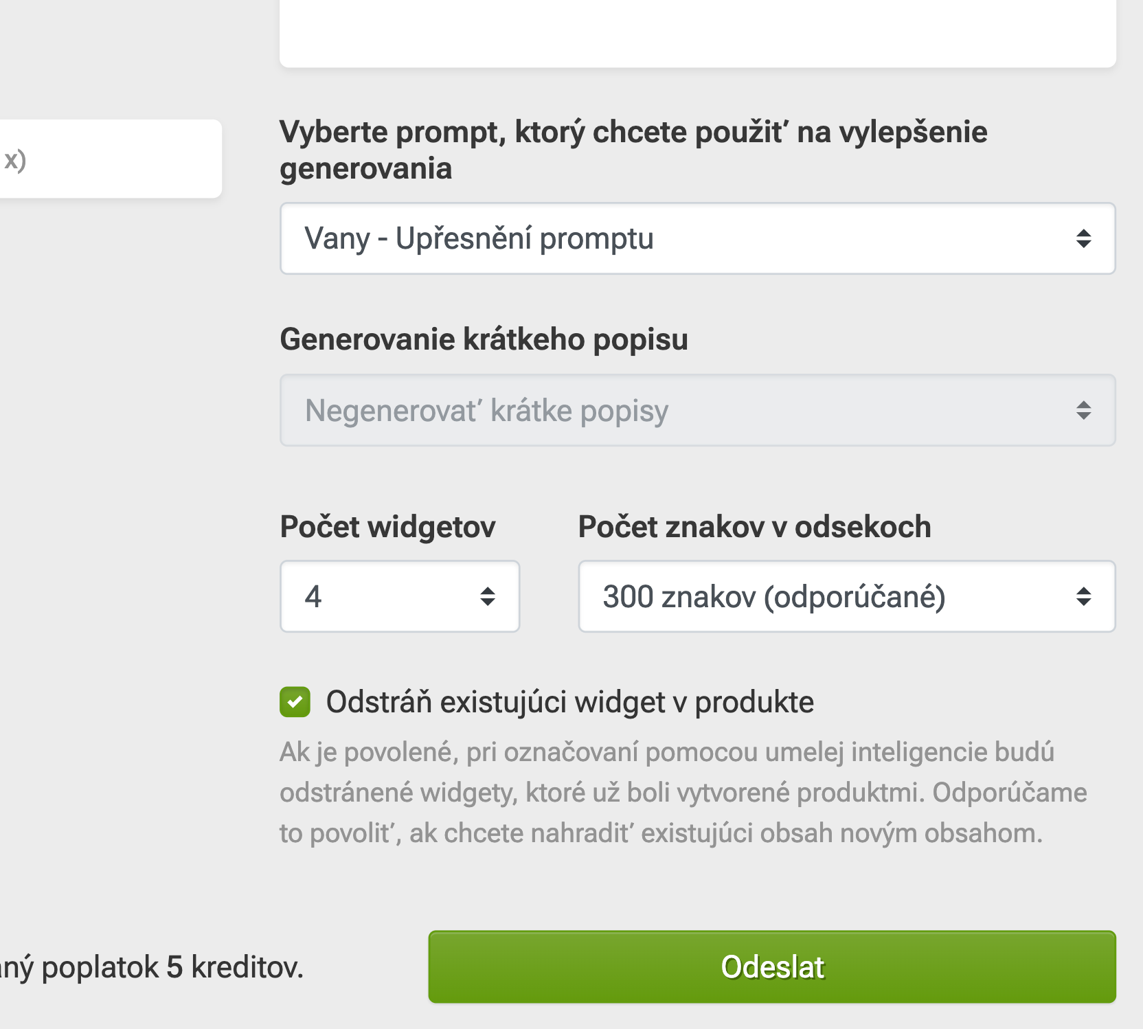 Jak vytvářet popisky produktů pomocí AI a vlastních promptů?