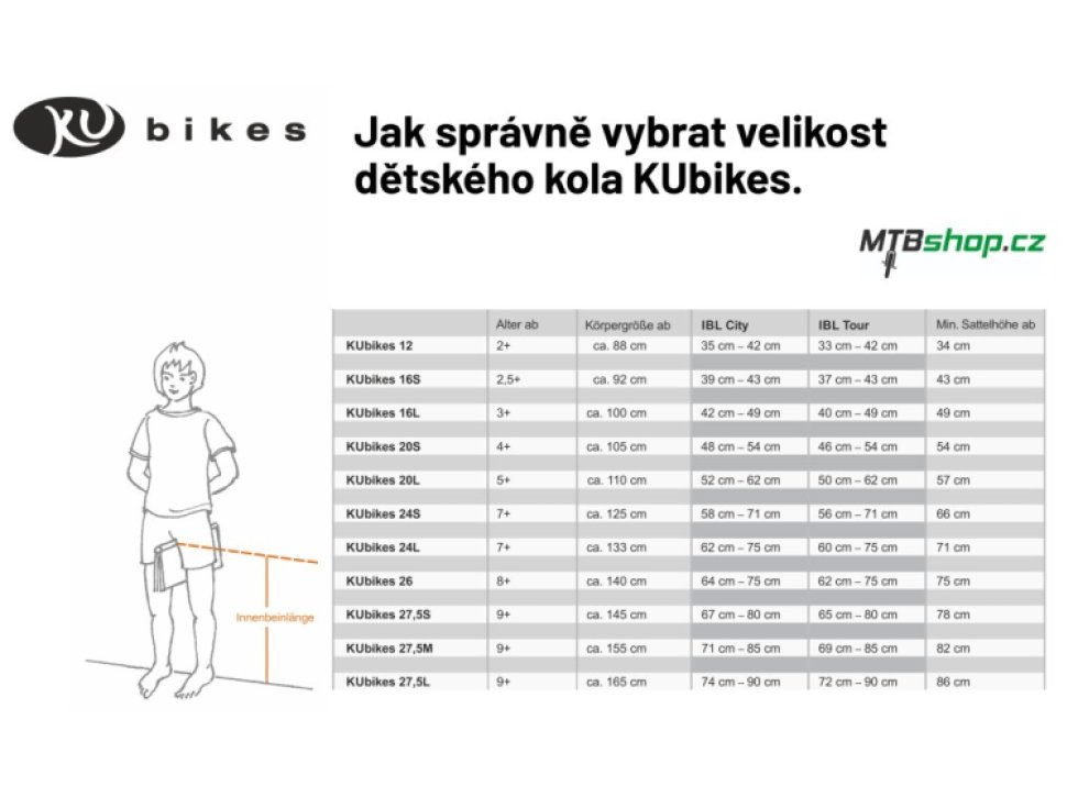 KUbikes - dětské kolo 20L mtb - černá 7,7 kg