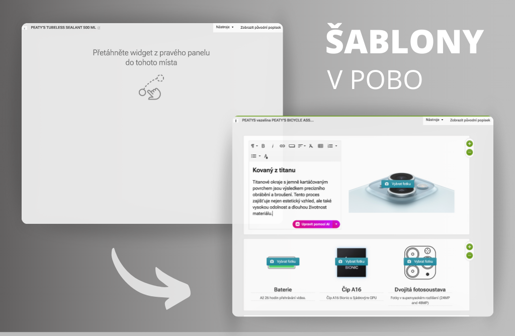 New widget templates in Pobo - for inspiration and quick creation!