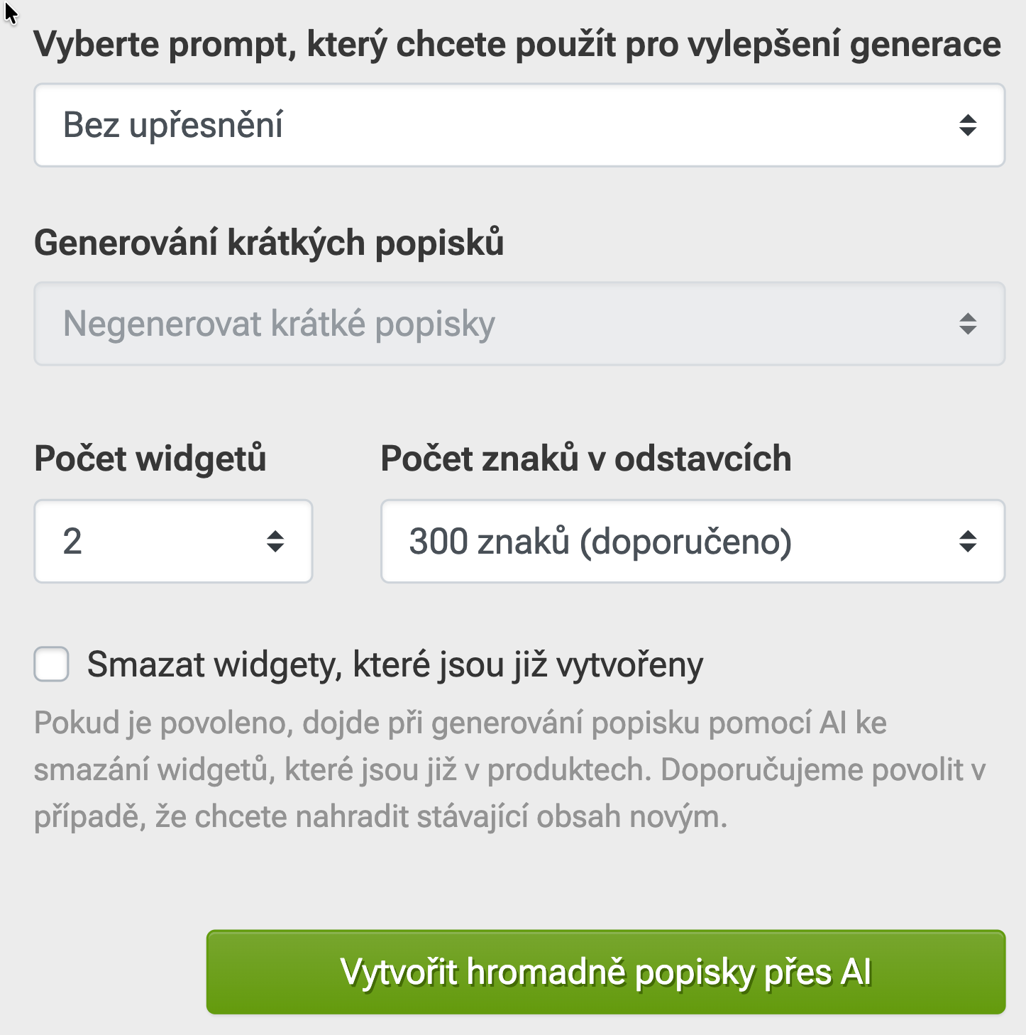 New in Pobo: improved generation of product descriptions