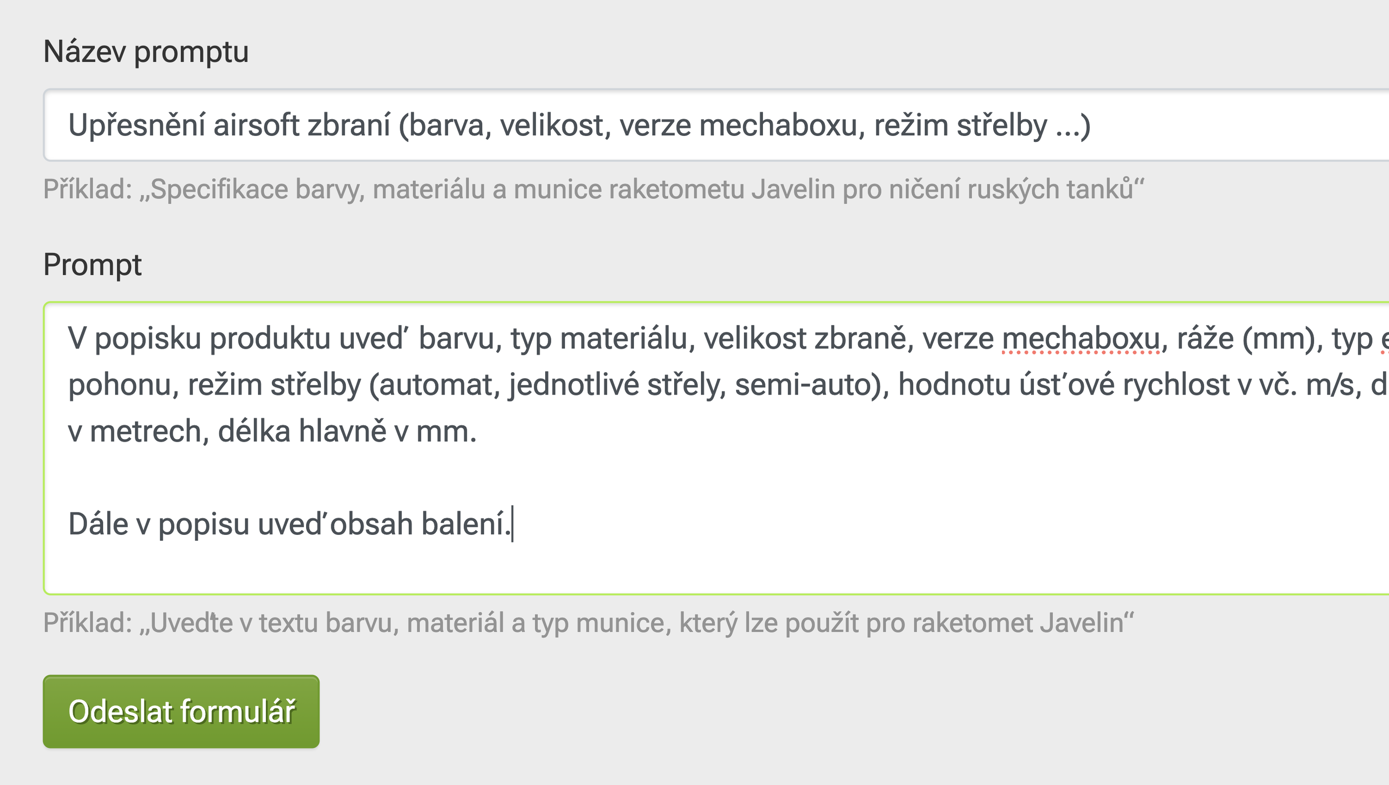 Generating labels using AI
