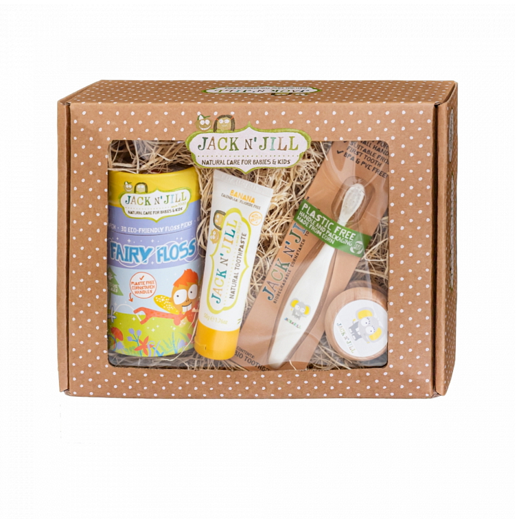 Jack N' Jill dárkový dětský set na zuby Sloník Ellie