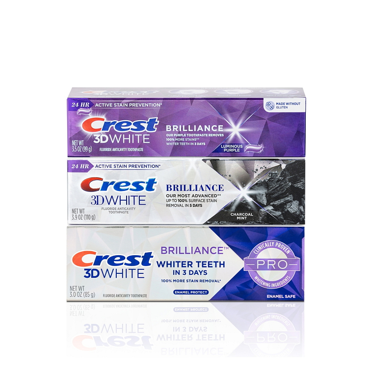 Bělící zubní pasta Crest 3D White Brilliance Vibrant Peppermint 3 pack