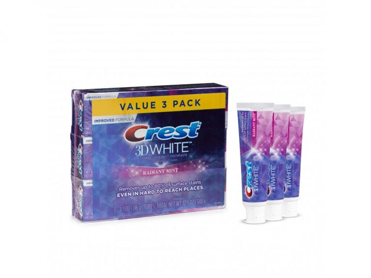Bělící zubní pasta Crest 3D White Radiant Mint 3 pack - 3x110g