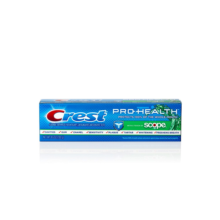 Produkty Crest rozdíly