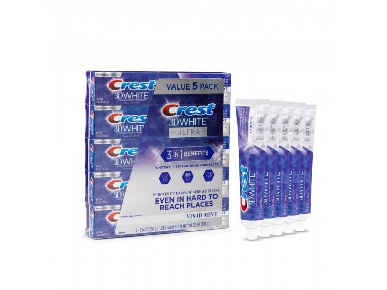 Crest 3D White Bělící Pasta - Vivid Mint 5 PACK 5x147g
