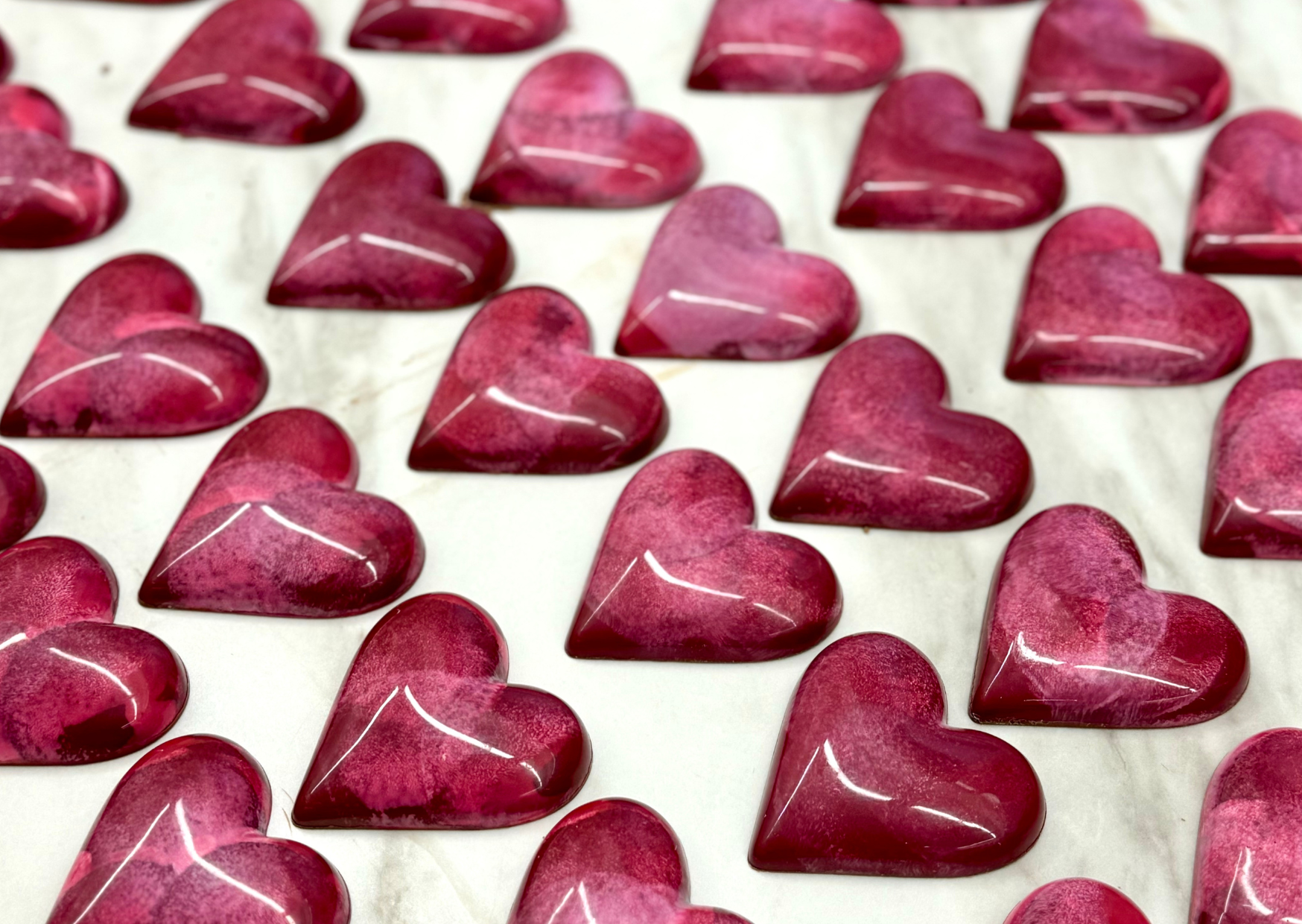 Čokoládové srdíčko s pistáciemi