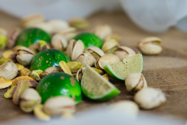 Pistáciový nugát s maldonskou solí