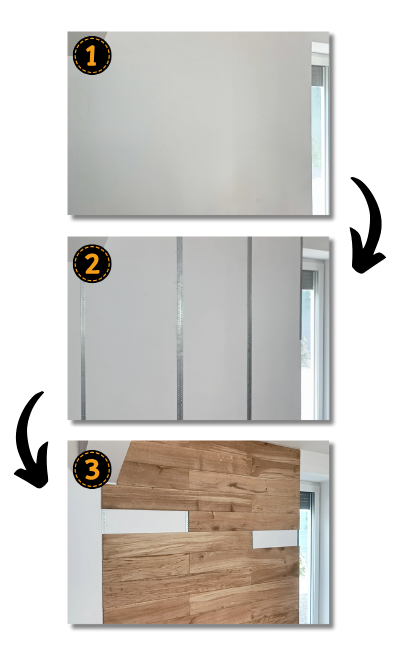 Magnetická dubová doska + montážna sada na 1m2