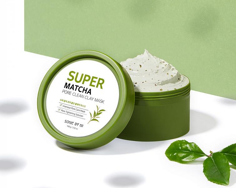 Some By Mi Super Matcha pore clean clay mask - čistící pleťová maska s Jílem