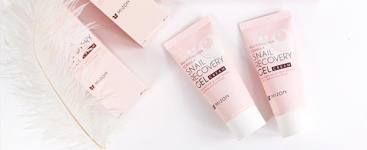 Mizon Snail Recovery Gel krém - léčivý pleťový krém na akné