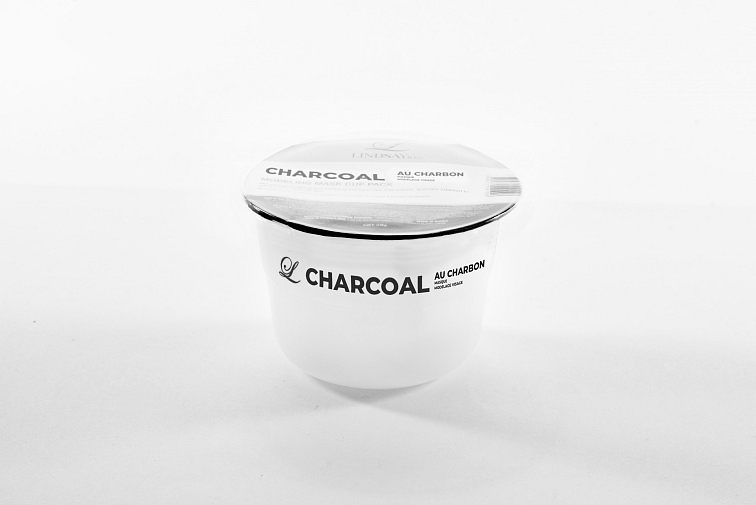 Lindsay Modeling mask cup pack Charcoal - čistící modelovací maska černé uhlí