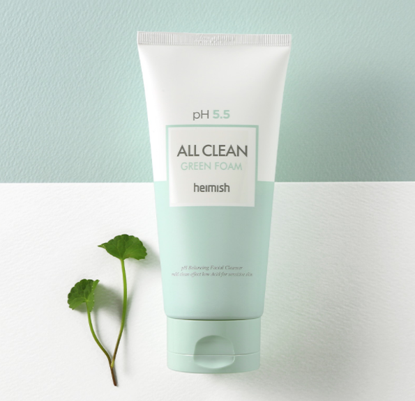 Heimish All Clean Green Foam pH5.5 - jemná čistící pěna na obličej