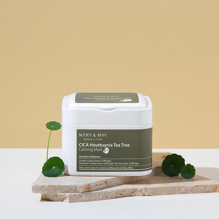 Mary&May Cica Houttuynia Tea Tree calming mask - zklidňující plátýnková maska s Tea Tree