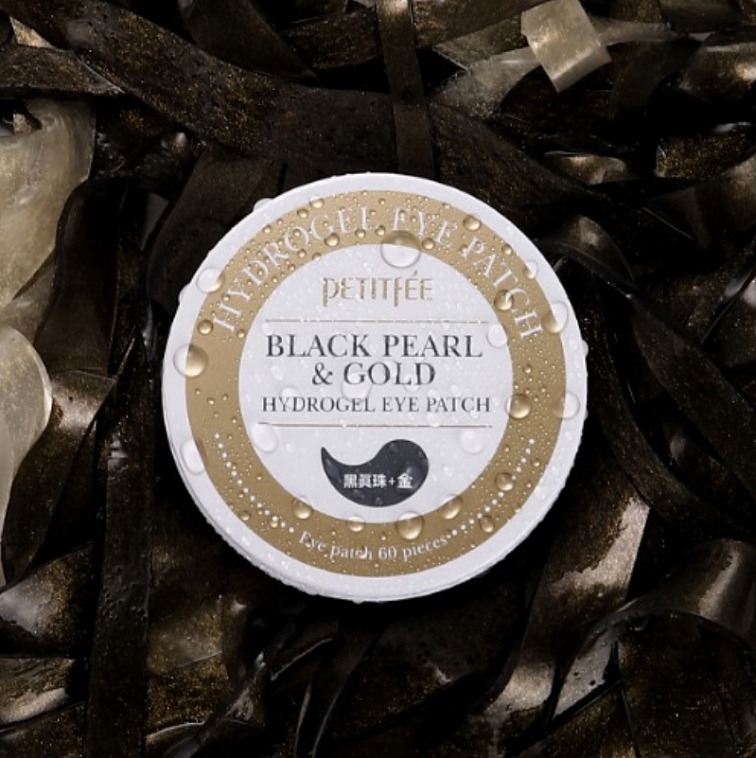 Petitfée Black Pearl and Gold Hydrogel Eye Patch - hydrogelové oční polštářky