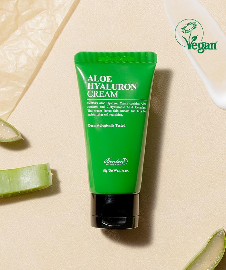 Benton Aloe Hyaluron Cream- hydratační a zklidňující krém s kyselinou hyaluronovou