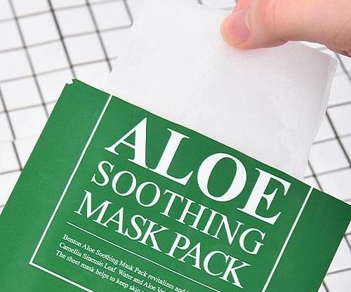 Benton Aloe Soothing Mask Pack- zklidňující, hydratační plátýnková maska s Aloe Vera