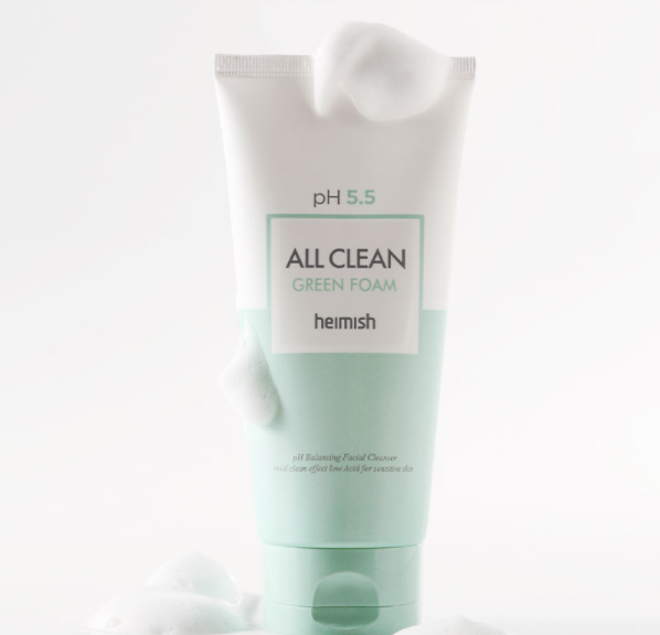 Heimish All Clean Green Foam pH5.5 - jemná čistící pěna na obličej