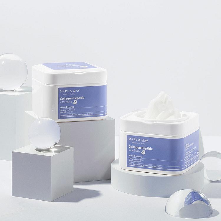 Mary&May Collagen Peptide Vital mask - omlazující plátýnková maska s Kolagenem a Peptidy