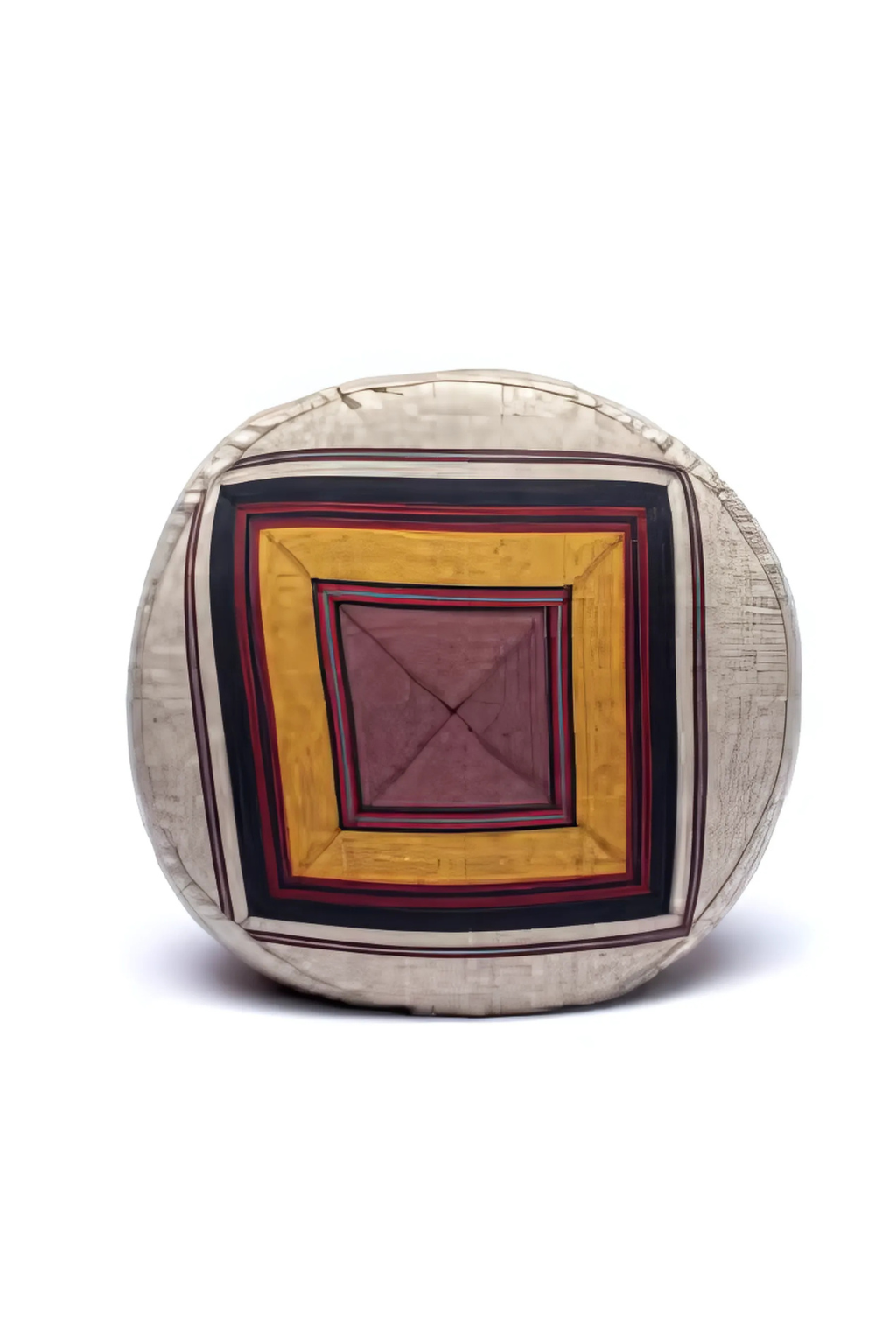 Meditačný vankúš Grey/Yellow Pattern