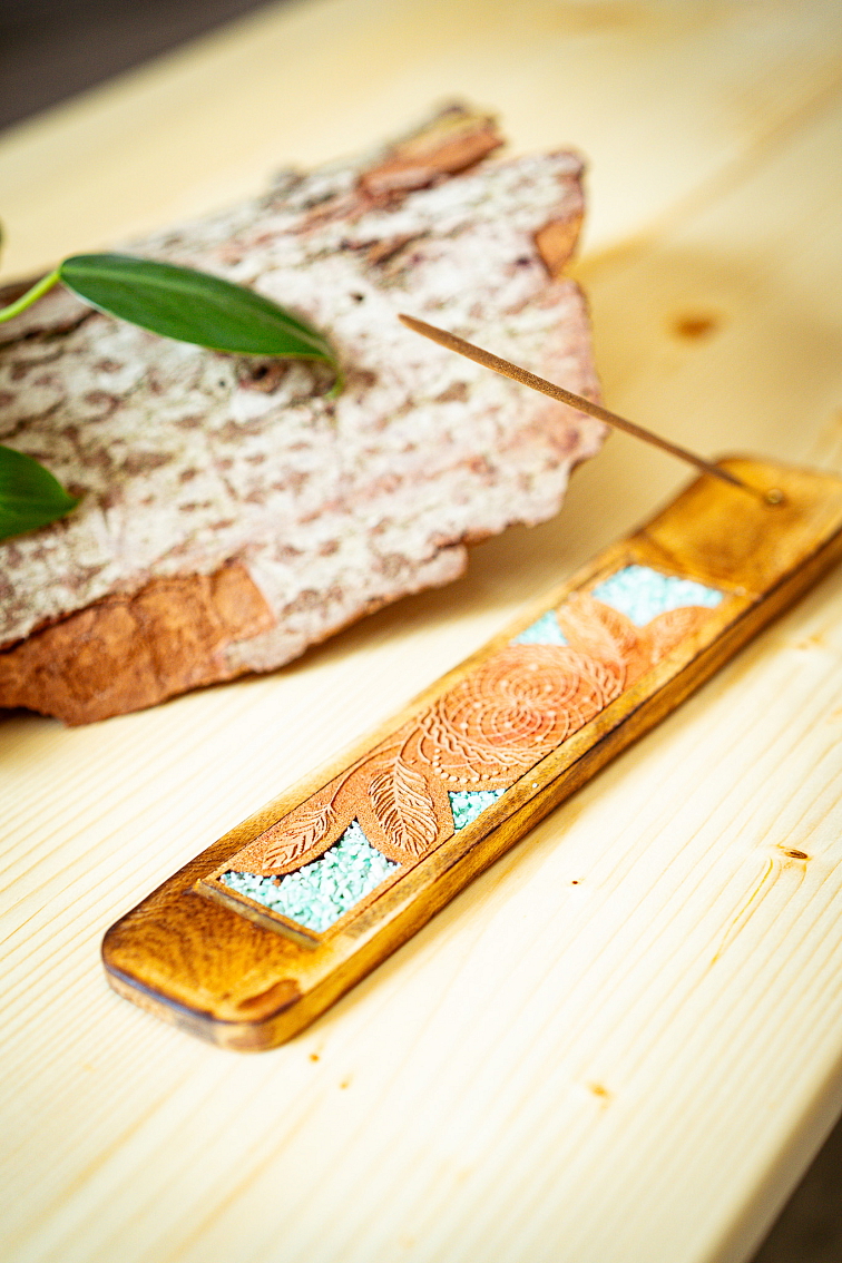 Držiak na vonné tyčinky Lapač snov s amazonitom