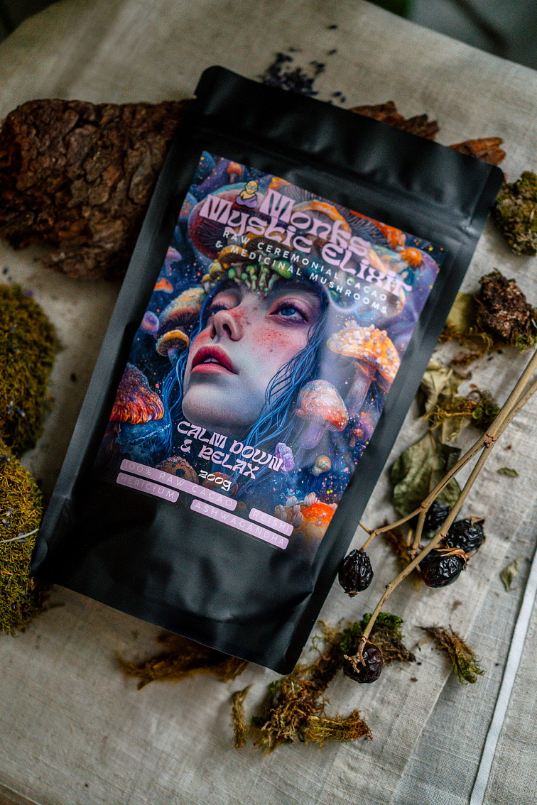 Monks Mystic Elixir - Medicinal Mushrooms & Cacao 80g
