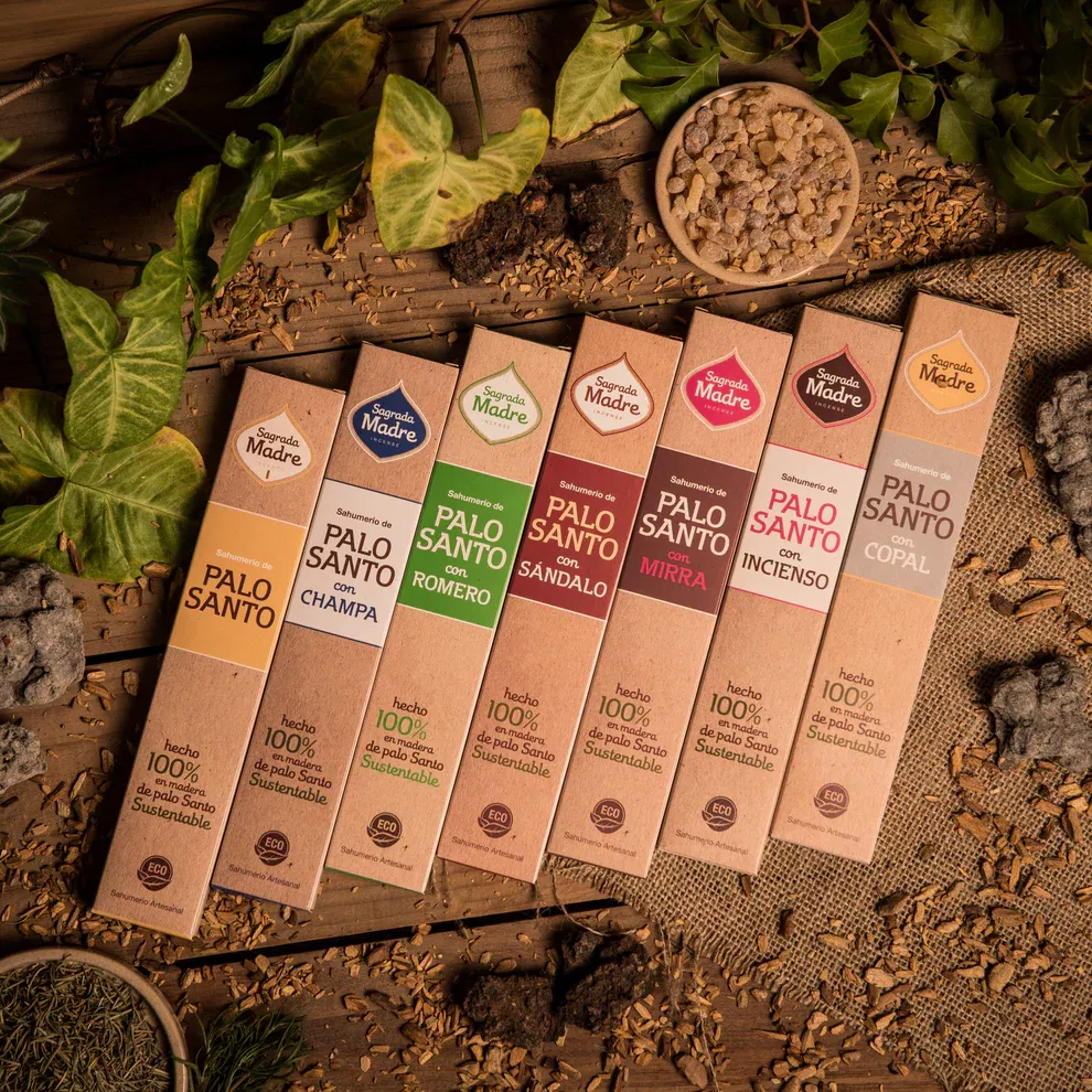 Vonné tyčinky Sagrada Madre Palo Santo & Vanilla