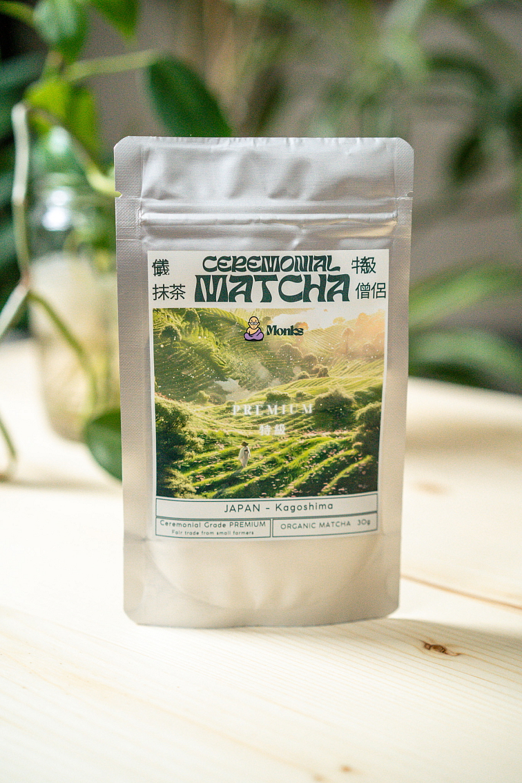 Monks Matcha Ceremonial Grade Premium 30g
