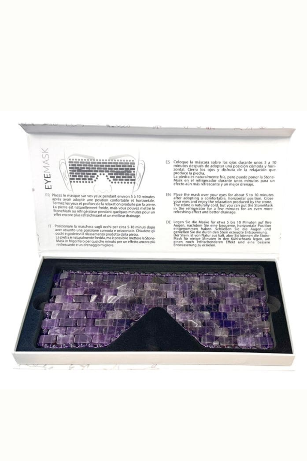 Brazílska ametystová maska na oči Ametyst