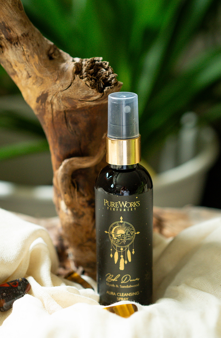 Sprej do priestoru Boho Dreams – Myrha & Santalové drevo