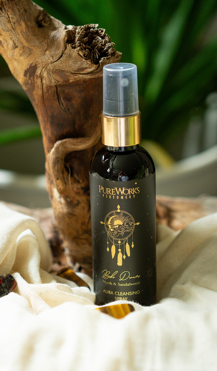 Sprej do priestoru Boho Dreams – Myrha & Santalové drevo