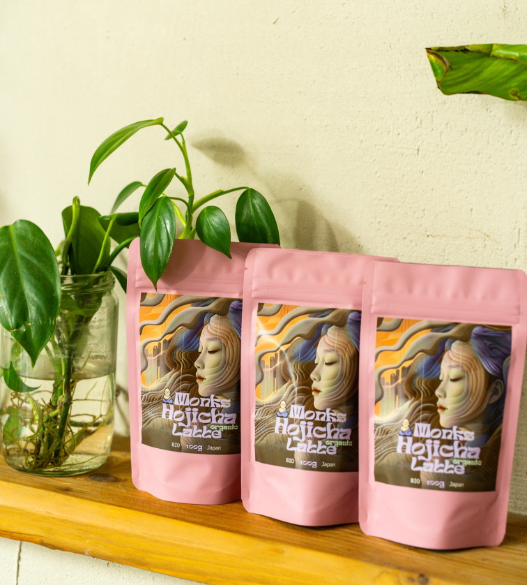 Monks Hojicha Latte 100g – japonský čaj