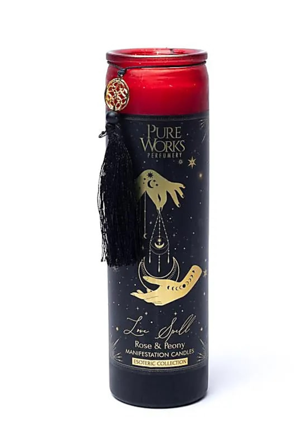 Sviečka na manifestáciu Love Spell v skle