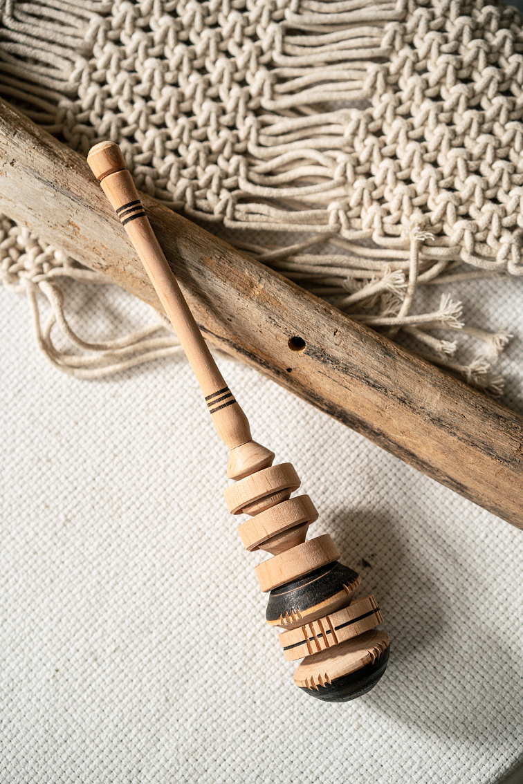 Molinillo miešadlo na Ceremoniálne Kakao