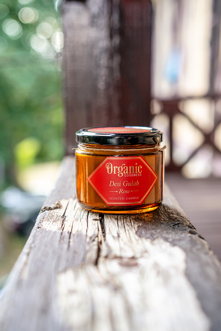 Sojová sviečka Organic Goodness Rose 200g