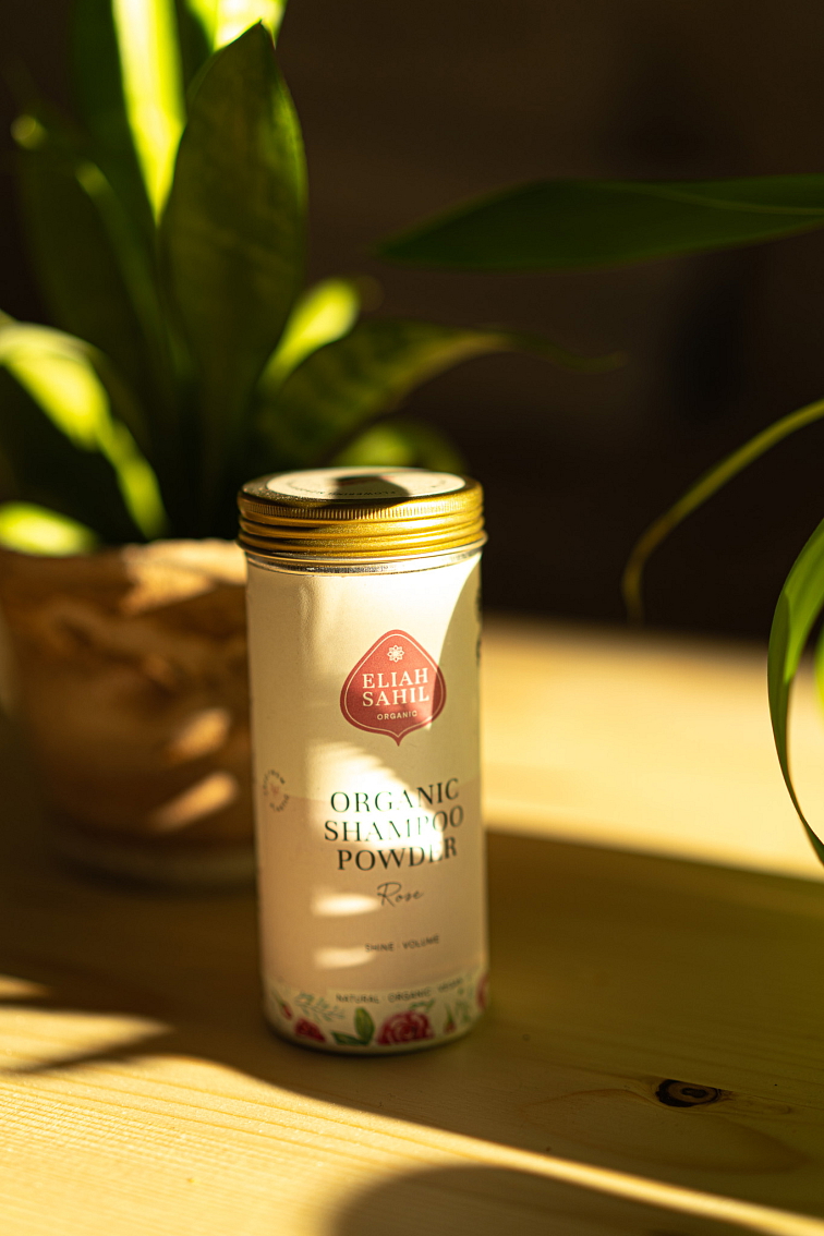 Organic Powder Shampoo Rose Eliah Sahil 100g