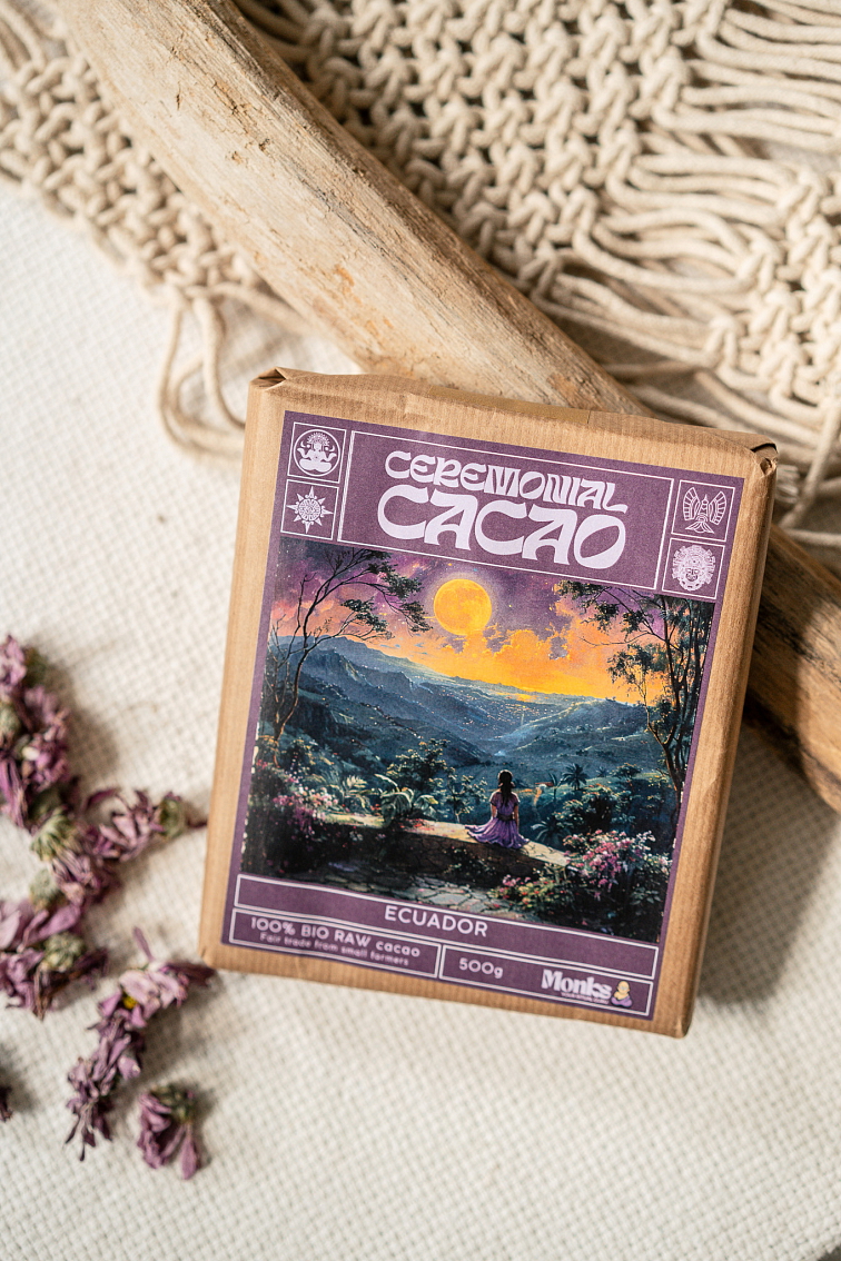 Ceremoniálne kakao Ekvádor Arriba Nacional RAW premium