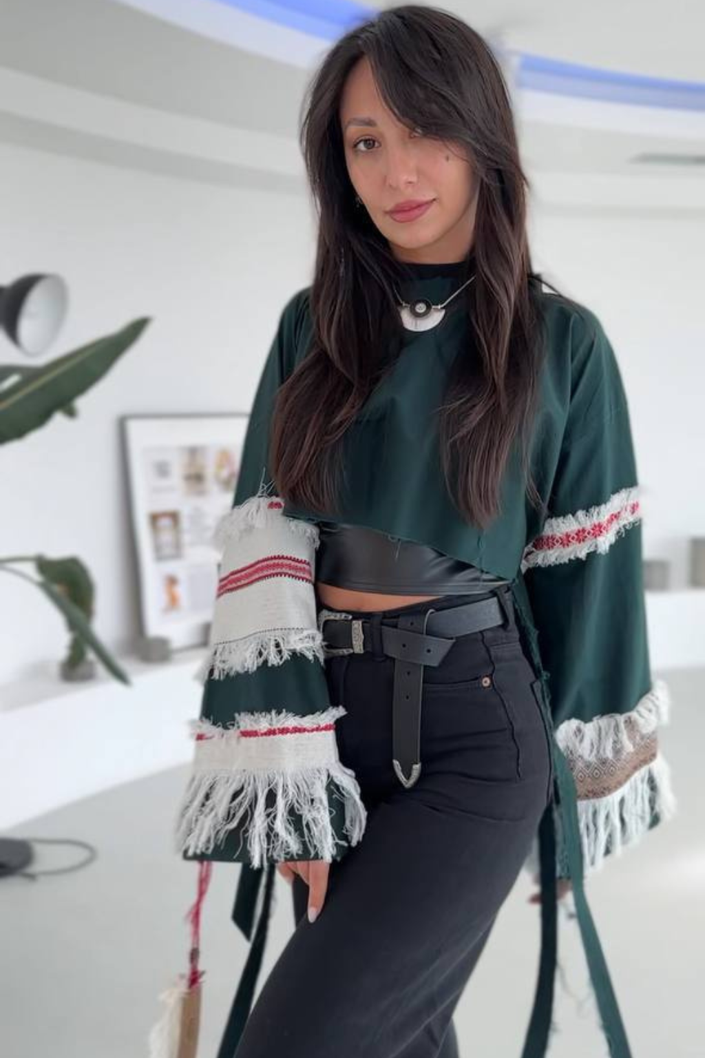 Ceremoniálne kimono Emerald Shadow