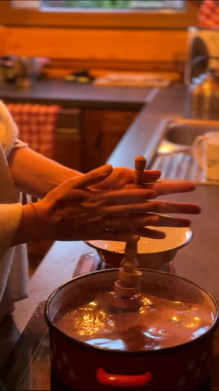 Molinillo miešadlo na Ceremoniálne Kakao