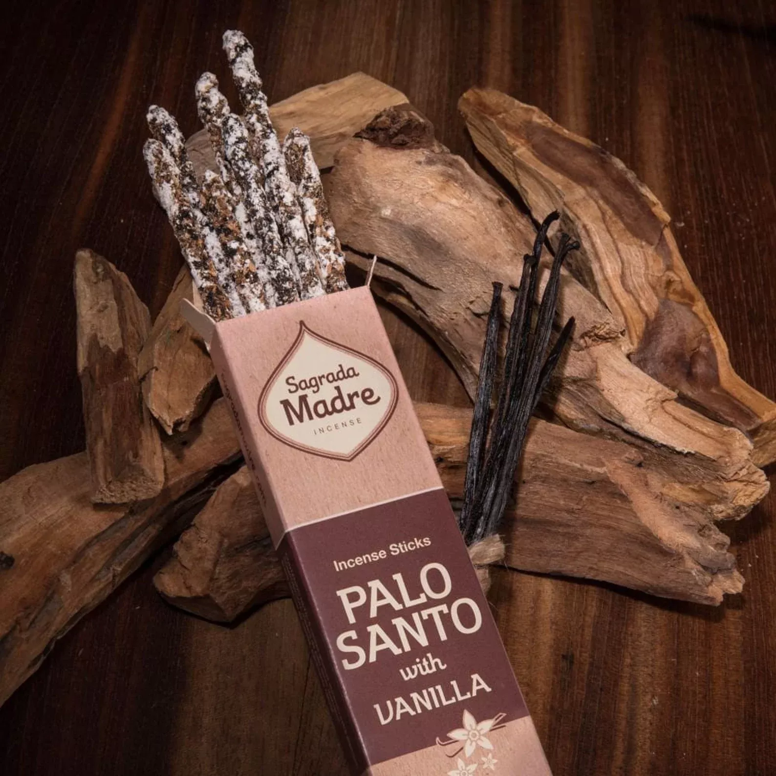 Vonné tyčinky Sagrada Madre Palo Santo & Vanilla