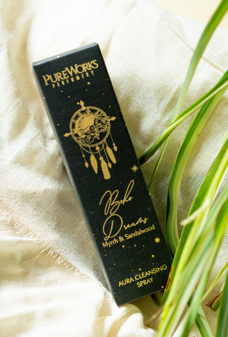 Sprej do priestoru Boho Dreams – Myrha & Santalové drevo