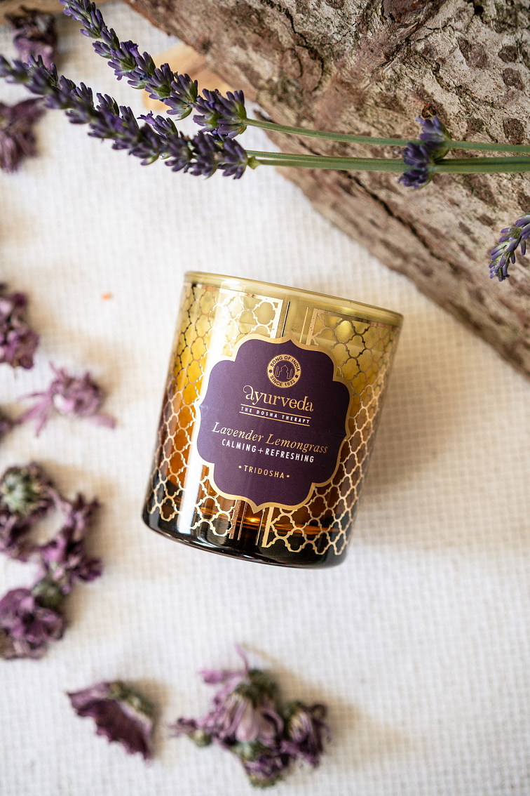 Ajurvédska Vonná Sviečka Levanduľa a Citrónová tráva
