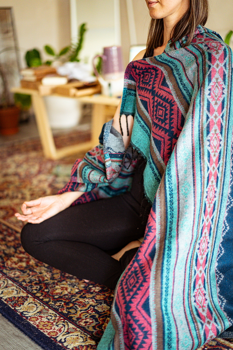 Meditačný pléd Ocean