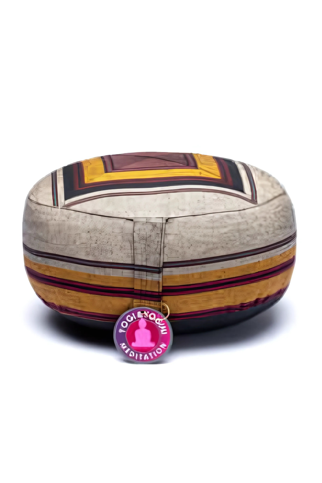 Meditačný vankúš Grey/Yellow Pattern