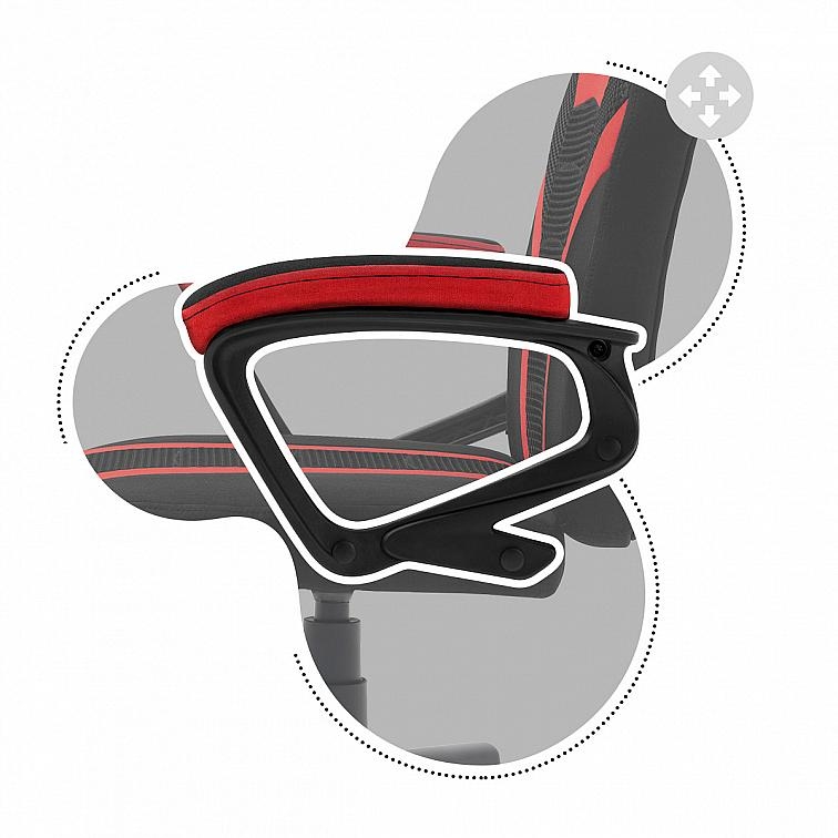 Dětská herní židle HUZARO RANGER 1.0 RED MESH