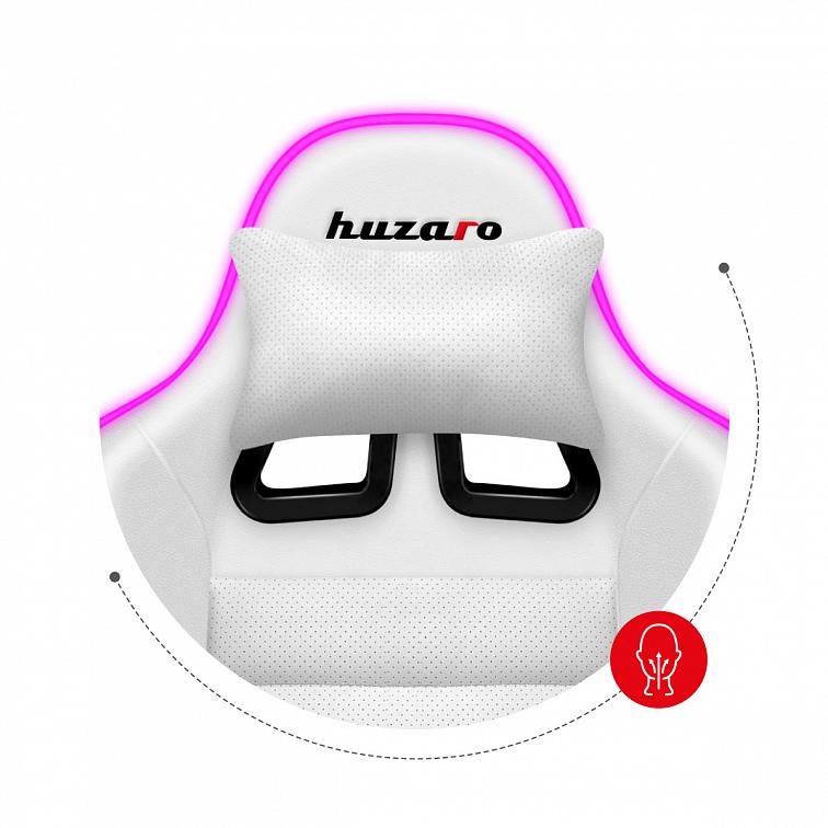 Herní židle HUZARO FORCE 6.0 RGB LED WHITE