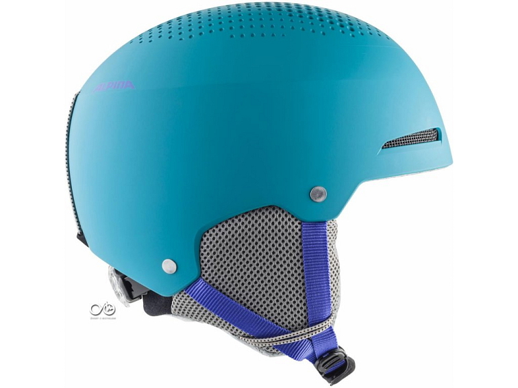 ALPINA Detská lyžiarska prilba ZUPO tyrkysová matná