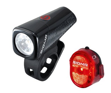 SIGMA BUSTER 150 a Nugget II set svetiel, predné a zadné